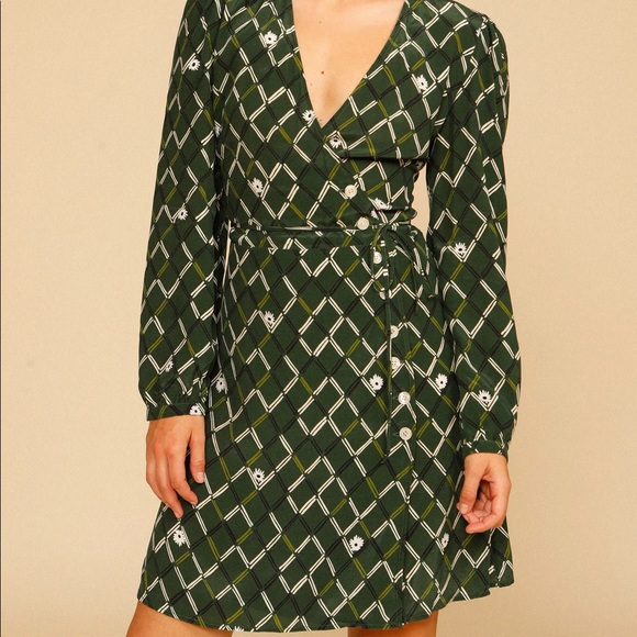 NWT -Rouje Green Gabinette Dress - EU 36/US 4 - Picture 2 of 8